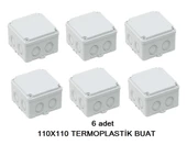 METE ENERJİ Termoplastik Buat 110x110x65mm IP67 IK06 ( 6 adet ) - 1