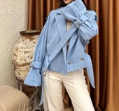 CKT009 Kol ve Belı Kemerli Ceket thumbnail 3