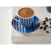 English Home Bellis Porselen 4 Parça 2 Kişilik Kahve Fincan Takımı 80 Ml Lacivert - 2