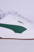 Puma 389371-11 Court Ultra Lite Deri Rahat Taban Bağcıklı Rahat Hafif Esnek Beyaz-Yeşil Günlük Unisex Ayakkabı - 2