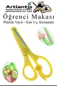 Öğrenci Makası Plastik Yaylı ve Küt Uç Korumalı 1 Adet Okul Makası Çocuk Makası Çocuklar İçin Güvenli Okul Öncesi Anasınıfı Etkinlik - 5