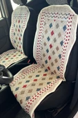 Oto Koltuk Kılıf Kilim 3 Parça Set Terletmez Jüt İplik Universal - 1