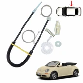 VW Beetle Convertible 2003-2010 için Cam Krikosu Tamir Seti Arka Sağ 1Y0898292 - 1