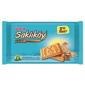 Ülker Saklıköy Sütlü Kremalı Bisküvi 3Lü MP - 1