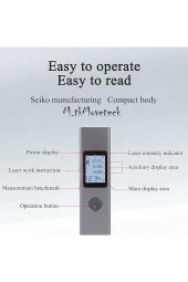 Peeq Earldom LS-P Lazer Dijital Mesafe Ölçer 40M Hacim Ölçer Pisagor Modu LCD Ekran Lazerli Mesafe Ölçüm Cihazı - 3