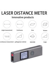 Peeq Earldom LS-P Lazer Dijital Mesafe Ölçer 40M Hacim Ölçer Pisagor Modu LCD Ekran Lazerli Mesafe Ölçüm Cihazı - 4
