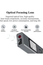 Peeq Earldom LS-P Lazer Dijital Mesafe Ölçer 40M Hacim Ölçer Pisagor Modu LCD Ekran Lazerli Mesafe Ölçüm Cihazı - 5