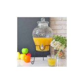 Cam Damacana Limonata Su Sebili Şerbetlik 6 Lt. (Musluk Hediyeli) - 2