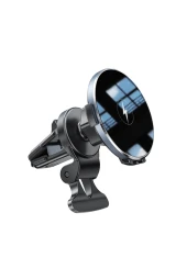 C1331 Izgara Klipsli 15W Kablosuz Şarjlı Magsafe Araç Tutucu thumbnail 1