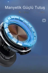 C1331 Izgara Klipsli 15W Kablosuz Şarjlı Magsafe Araç Tutucu thumbnail 4