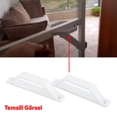 Pimapen PVC Pencere Kapı Sineklik Kolu Plastik D Tutucu Tutamağı 2 Adet - 6