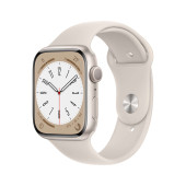 Apple Watch Series 8 GPS 45mm Yıldız Işığı Alüminyum Kasa - Yıldız Işığı Spor Kordon MNP23TU/A-Teşhir - 1