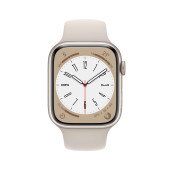 Apple Watch Series 8 GPS 45mm Yıldız Işığı Alüminyum Kasa - Yıldız Işığı Spor Kordon MNP23TU/A-Teşhir - 4