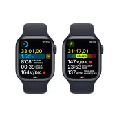 Apple Watch Series 8 GPS 41mm Gece Yarısı Alüminyum Kasa - Gece Yarısı Spor Kordon MNP53TU/A-Teşhir - 3