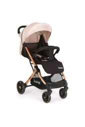 YOYKO Quantum Kabin Boy Tek Elle Kolay Katlanır Pratik Bebek Arabası BEJ GOLD - 1