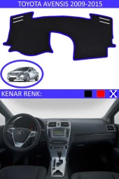 GUERRINO Torpido Koruma Halısı Siyah Kenar Renk Mavi Toyota Avensis 2009-2015 ile Uyumlu thumbnail 1