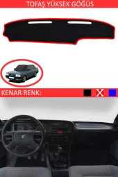 GUERRINO Yüksek Göğüs Torpido Koruma Halısı Siyah Kenar Renk Kırmızı Tofaş ile Uyumlu thumbnail 1