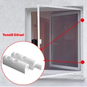 Pimapen PVC Pencere Kapı Sineklik Menteşesi Pimli Plastik Pratik Açma Kapama Hareket Aparatı 2 Adet thumbnail 5