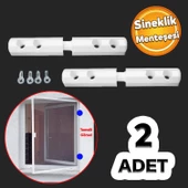Pimapen PVC Pencere Kapı Sineklik Menteşesi Pimli Plastik Pratik Açma Kapama Hareket Aparatı 2 Adet thumbnail 1