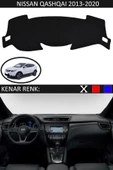 GUERRINO Torpido Koruma Halısı Siyah Kenar Renk Siyah Nissan Qashqai 2013-2020 ile Uyumlu thumbnail 1