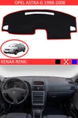 GUERRINO Torpido Koruma Halısı Siyah Kenar Renk Kırmızı Opel Astra G 1998-2008 ile Uyumlu - 1