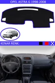 GUERRINO Torpido Koruma Halısı Siyah Kenar Renk Mavi Opel Astra G 1998-2008 ile Uyumlu thumbnail 1