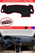 GUERRINO Torpido Koruma Halısı Siyah Kenar Renk Kırmızı Nissan Primera P11 1996-2011 ile Uyumlu thumbnail 1