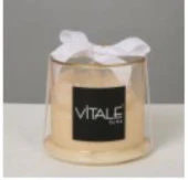 EVDEMA ÇİÇEK DEKORLU MUM 2 190 GR - 1