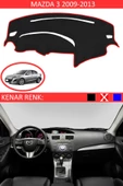 GUERRINO Torpido Koruma Halısı Siyah Kenar Renk Kırmızı Mazda 3 2009-2013 ile Uyumlu thumbnail 1