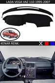 GUERRINO Torpido Koruma Halısı Siyah Kenar Renk Siyah Lada Vega Vaz 110 ile Uyumlu - 1
