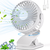 360° Dönen Taşınabilir Puset  Fan Mandallı Kıskaçlı Model - 1