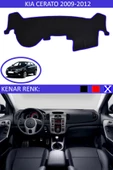 GUERRINO Torpido Koruma Halısı Siyah Kenar Renk Mavi Kia Cerato 2009-2012 ile Uyumlu - 1