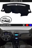 GUERRINO Torpido Koruma Halısı Siyah Kenar Renk Siyah Hyundai İX35 ile Uyumlu - 1