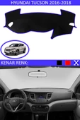 GUERRINO Torpido Koruma Halısı Siyah Kenar Renk Mavi Hyundai Tucson 2016-2018 ile Uyumlu thumbnail 1