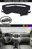 GUERRINO Torpido Koruma Halısı Siyah Kenar Renk Siyah Hyundai Accent Era 2006-2011 ile Uyumlu - 1