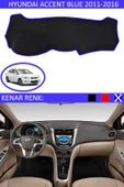 GUERRINO Torpido Koruma Halısı Siyah Kenar Renk Mavi Hyundai Accent Blue 2011-2016 ile Uyumlu thumbnail 1