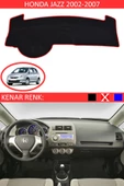 GUERRINO Torpido Koruma Halısı Siyah Kenar Renk Kırmızı Honda Jazz 2002-2007 ile Uyumlu thumbnail 1