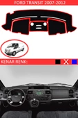 GUERRINO Torpido Koruma Halısı Siyah Kenar Renk Kırmızı Ford Transit 2007-2012 ile Uyumlu thumbnail 1