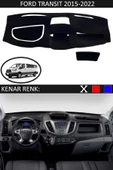 GUERRINO Torpido Koruma Halısı Siyah Kenar Renk Siyah Ford Transit 2015-2022 ile Uyumlu thumbnail 1