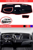 GUERRINO Torpido Koruma Halısı Siyah Kenar Renk Kırmızı Ford Transit 2015-2022 ile Uyumlu - 1
