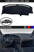 GUERRINO Torpido Koruma Halısı Siyah Kenar Renk Siyah Ford Mondeo 1993-1996 ile Uyumlu thumbnail 1