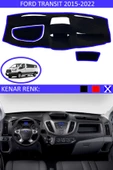 GUERRINO Torpido Koruma Halısı Siyah Kenar Renk Mavi Ford Transit 2015-2022 ile Uyumlu thumbnail 1