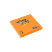 Kraf Yapışkanlı Not Kağıdı 76x76 mm 100 yp Neon Turuncu 7676N-O - 1