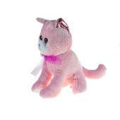 Oyuncak Pelüş Kedi Sevimli Kedi Pembe 30 Cm - 1