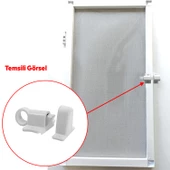 Pimapen PVC Pencere Kapı Sineklik Kapama Çarpma Kilit Plastik Pratik Tutucu Aparat 2 Adet thumbnail 3