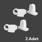 Pimapen PVC Pencere Kapı Sineklik Kapama Çarpma Kilit Plastik Pratik Tutucu Aparat 2 Adet thumbnail 4