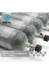 6.8 Litre 300 Bar Karbonfiber Scuba Tüp - 7