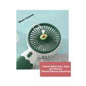 QASUL Sevimli Telefon Standlı Vantilatör 2si 1 Arada Taşınabilir Masaüstü Fan - 6