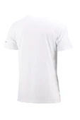 Erkek Bisiklet Yaka Standart Fit Göğüs Baskılı Beyaz T-Shirt thumbnail 4