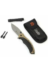 Columbıa Fenerli Kamp Bıçağı Seti Kahve - 1